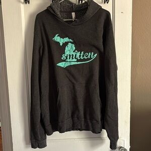 Women’s Canvas Michigan Smitten Hoodie, Size XL, Gray